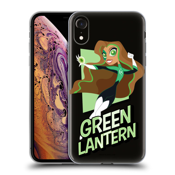 DC Super Hero Girls Characters Green Lantern Soft Gel Case for Apple iPhone XR