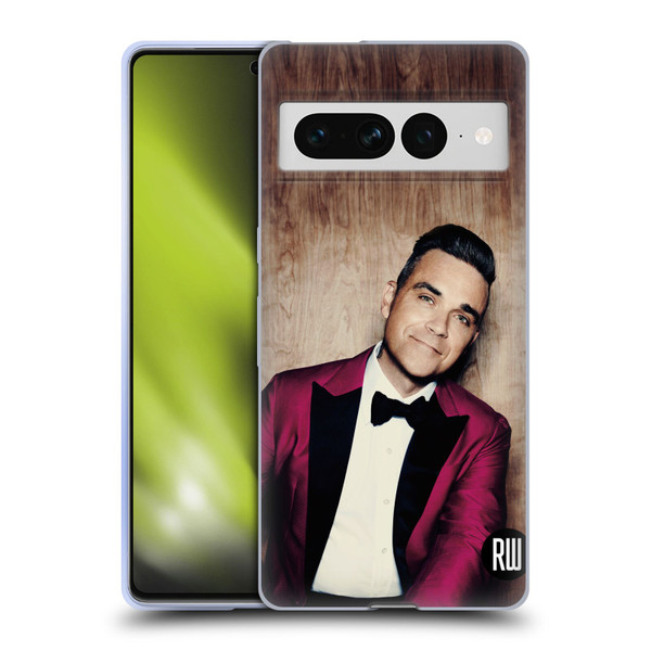 Robbie Williams Calendar Magenta Tux Soft Gel Case for Google Pixel 7 Pro