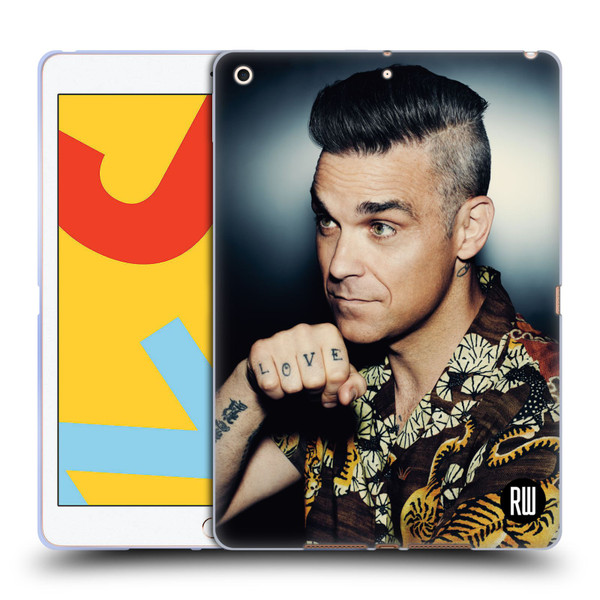 Robbie Williams Calendar Love Tattoo Soft Gel Case for Apple iPad 10.2 2019/2020/2021