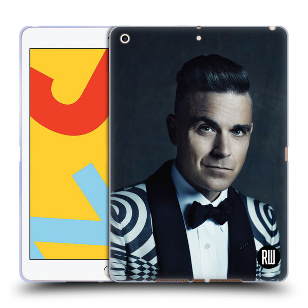 Robbie Williams Calendar Printed Tux Soft Gel Case for Apple iPad 10.2 2019/2020/2021