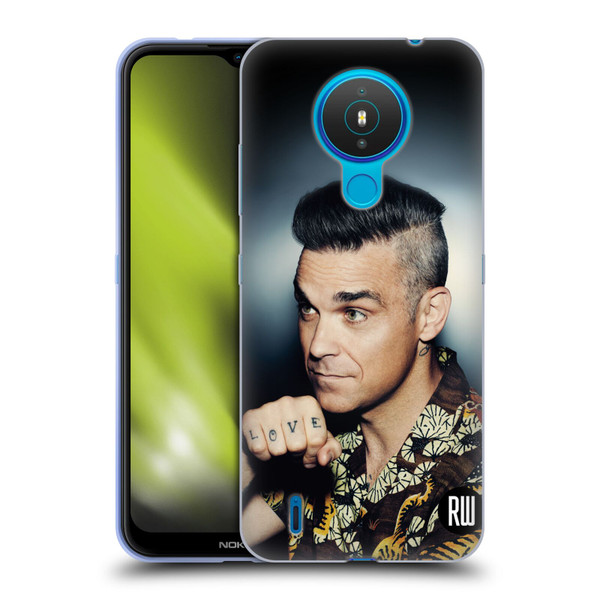 Robbie Williams Calendar Love Tattoo Soft Gel Case for Nokia 1.4
