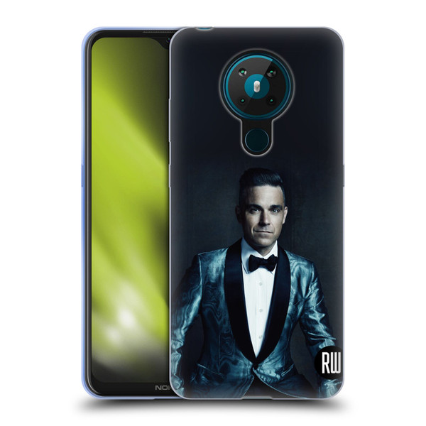 Robbie Williams Calendar Dark Background Soft Gel Case for Nokia 5.3