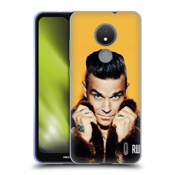 Robbie Williams Calendar Fur Coat Soft Gel Case for Nokia C21