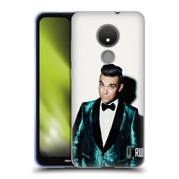 Robbie Williams Calendar White Background Soft Gel Case for Nokia C21