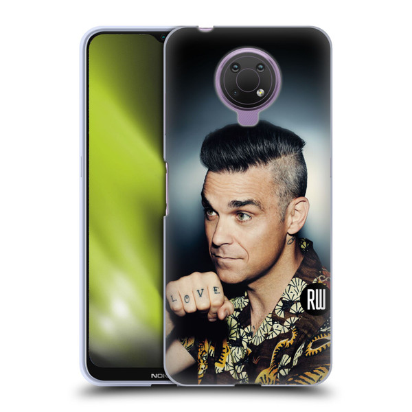 Robbie Williams Calendar Love Tattoo Soft Gel Case for Nokia G10