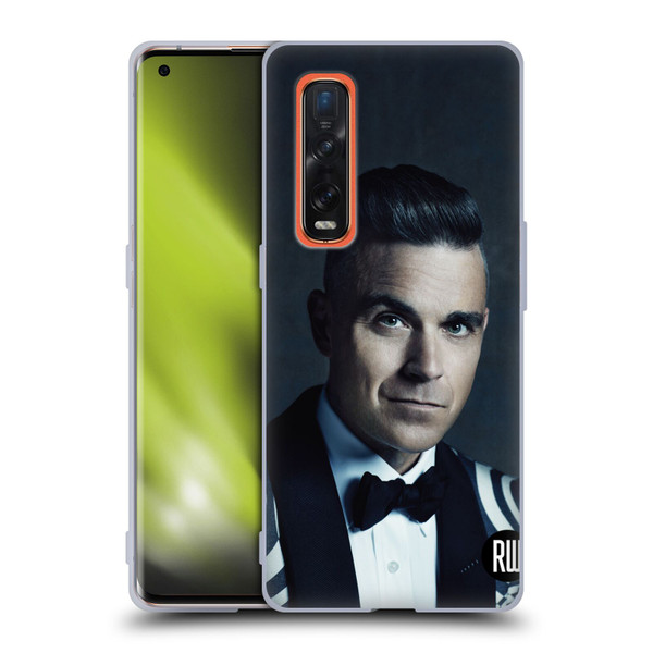 Robbie Williams Calendar Printed Tux Soft Gel Case for OPPO Find X2 Pro 5G