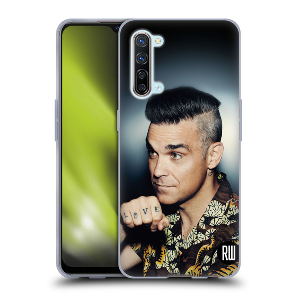 Robbie Williams Calendar Love Tattoo Soft Gel Case for OPPO Find X2 Lite 5G