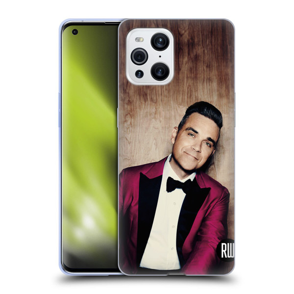 Robbie Williams Calendar Magenta Tux Soft Gel Case for OPPO Find X3 / Pro