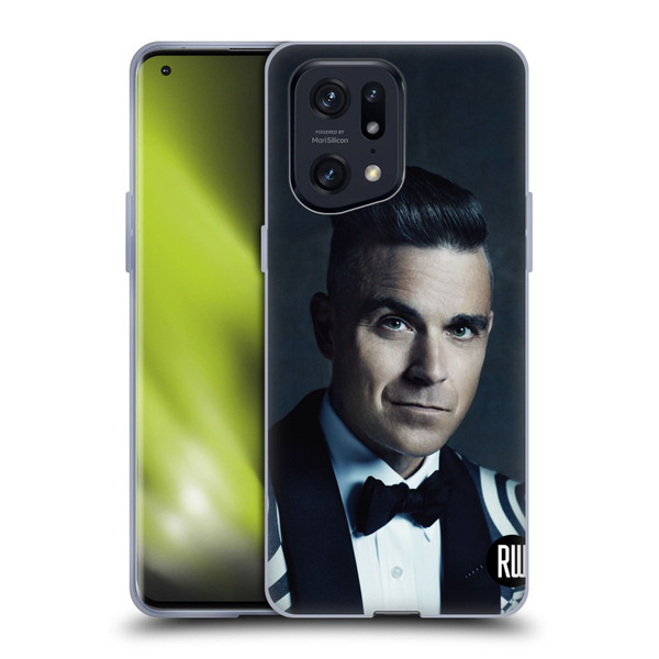 Robbie Williams Calendar Printed Tux Soft Gel Case for OPPO Find X5 Pro