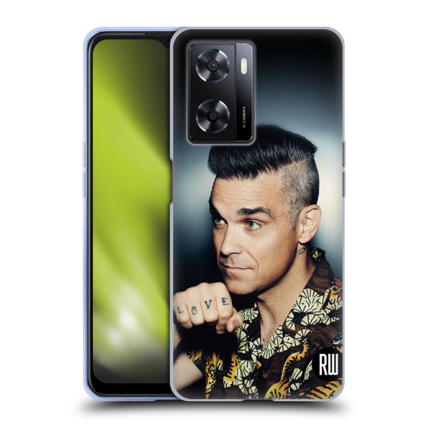 Robbie Williams Calendar Love Tattoo Soft Gel Case for OPPO A57s