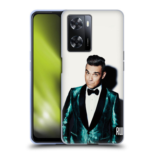 Robbie Williams Calendar White Background Soft Gel Case for OPPO A57s