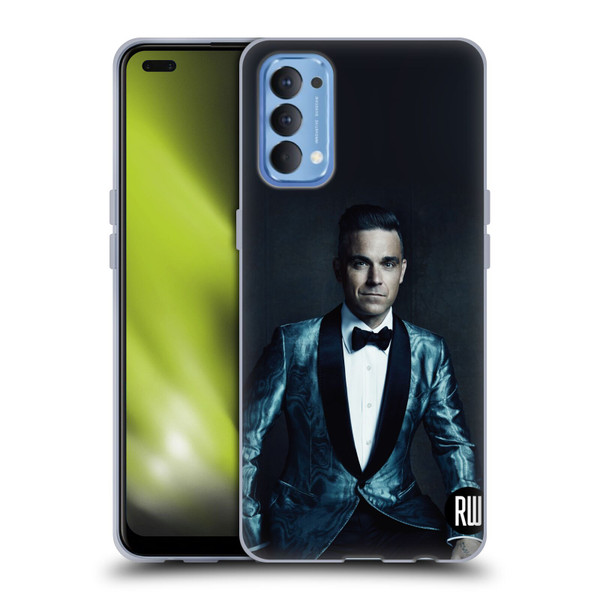 Robbie Williams Calendar Dark Background Soft Gel Case for OPPO Reno 4 5G