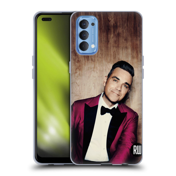 Robbie Williams Calendar Magenta Tux Soft Gel Case for OPPO Reno 4 5G