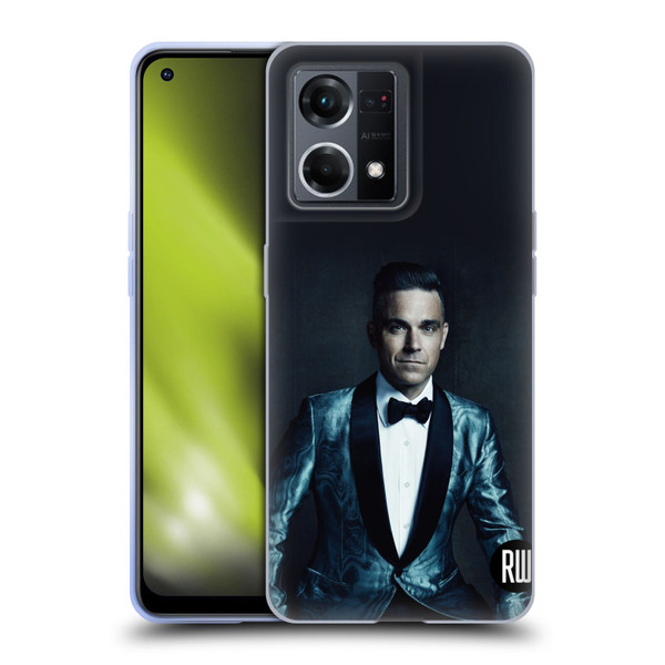 Robbie Williams Calendar Dark Background Soft Gel Case for OPPO Reno8 4G