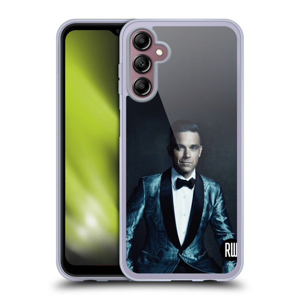 Robbie Williams Calendar Dark Background Soft Gel Case for Samsung Galaxy A14 5G