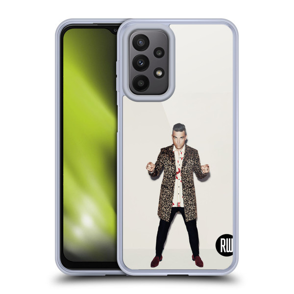 Robbie Williams Calendar Animal Print Coat Soft Gel Case for Samsung Galaxy A23 / 5G (2022)