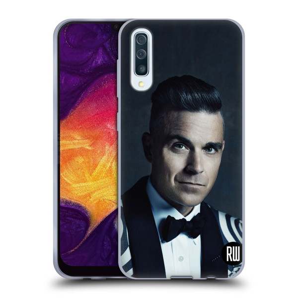 Robbie Williams Calendar Printed Tux Soft Gel Case for Samsung Galaxy A50/A30s (2019)
