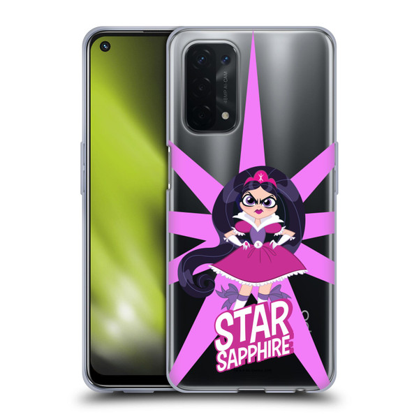 DC Super Hero Girls Characters Star Sapphire Soft Gel Case for OPPO A54 5G