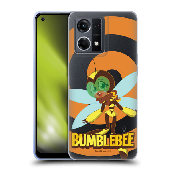 DC Super Hero Girls Characters Bumblebee Soft Gel Case for OPPO Reno8 4G