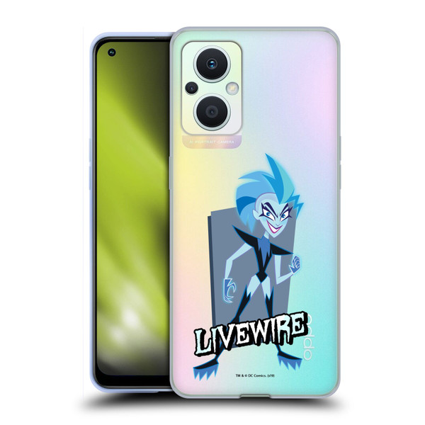 DC Super Hero Girls Characters Livewire Soft Gel Case for OPPO Reno8 Lite