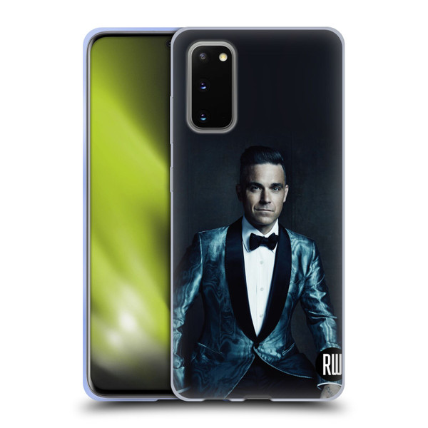 Robbie Williams Calendar Dark Background Soft Gel Case for Samsung Galaxy S20 / S20 5G