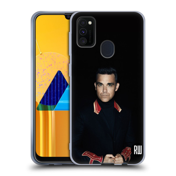 Robbie Williams Calendar Portrait Soft Gel Case for Samsung Galaxy M30s (2019)/M21 (2020)