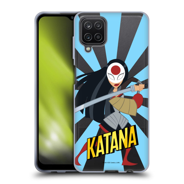 DC Super Hero Girls Characters Katana Soft Gel Case for Samsung Galaxy A12 (2020)