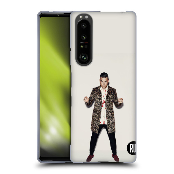 Robbie Williams Calendar Animal Print Coat Soft Gel Case for Sony Xperia 1 III