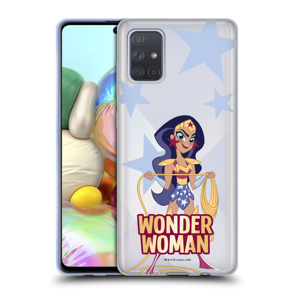 DC Super Hero Girls Characters Wonder Woman Soft Gel Case for Samsung Galaxy A71 (2019)