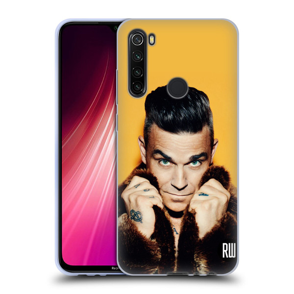 Robbie Williams Calendar Fur Coat Soft Gel Case for Xiaomi Redmi Note 8T