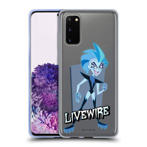 DC Super Hero Girls Characters Livewire Soft Gel Case for Samsung Galaxy S20 / S20 5G