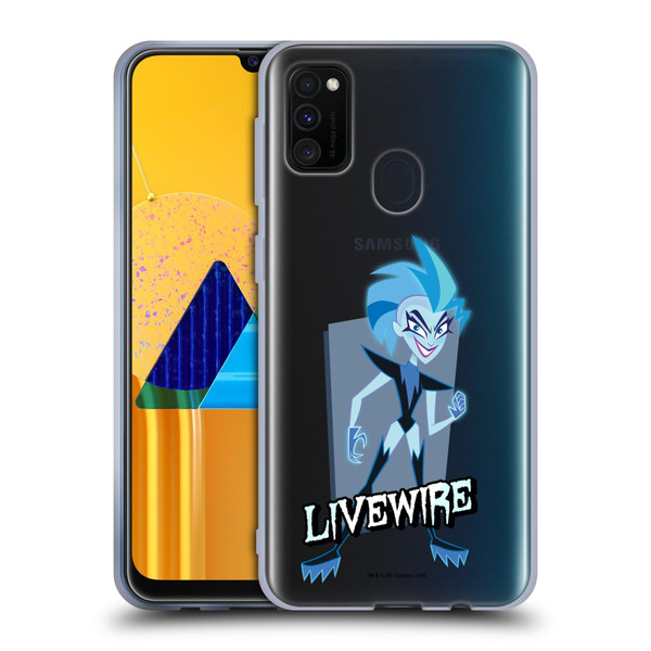 DC Super Hero Girls Characters Livewire Soft Gel Case for Samsung Galaxy M30s (2019)/M21 (2020)