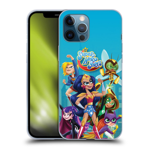 DC Super Hero Girls Rendered Characters Group Soft Gel Case for Apple iPhone 12 Pro Max