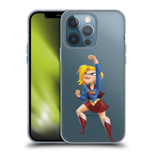 DC Super Hero Girls Rendered Characters Supergirl Soft Gel Case for Apple iPhone 13 Pro