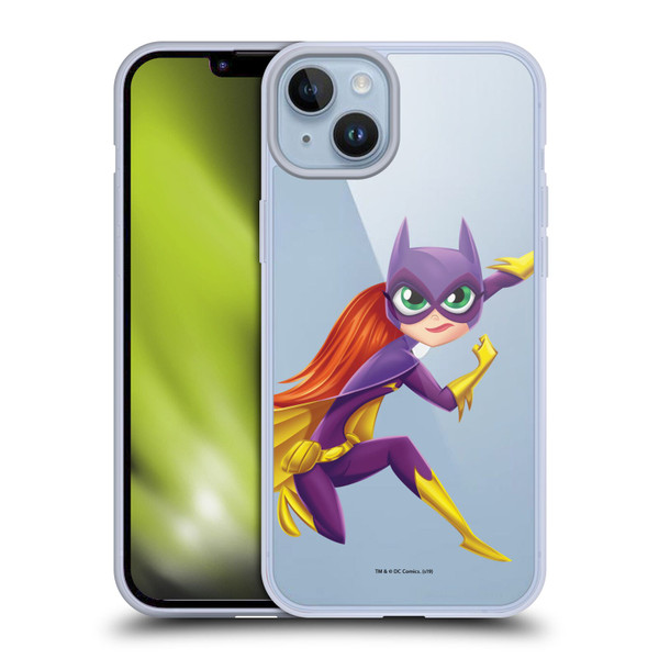 DC Super Hero Girls Rendered Characters Batgirl Soft Gel Case for Apple iPhone 14 Plus