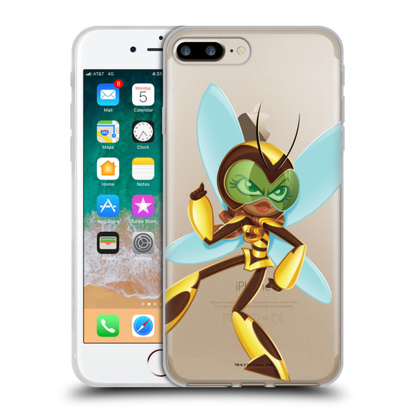DC Super Hero Girls Rendered Characters Bumblebee Soft Gel Case for Apple iPhone 7 Plus / iPhone 8 Plus