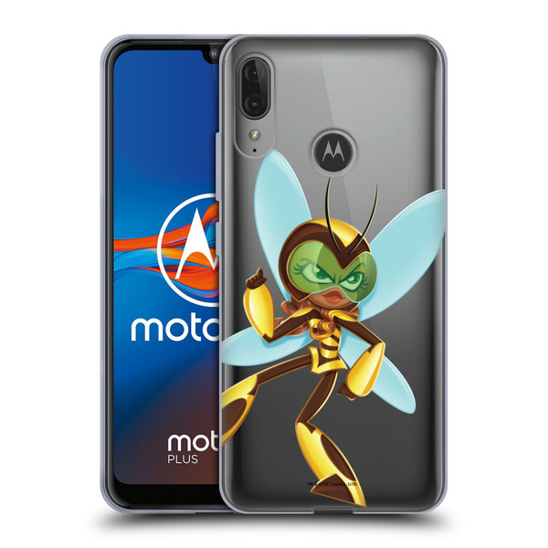 DC Super Hero Girls Rendered Characters Bumblebee Soft Gel Case for Motorola Moto E6 Plus