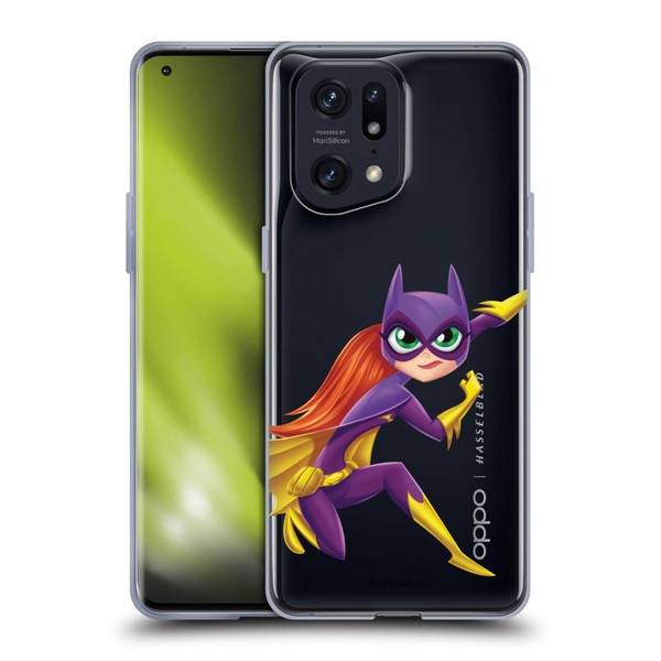 DC Super Hero Girls Rendered Characters Batgirl Soft Gel Case for OPPO Find X5 Pro