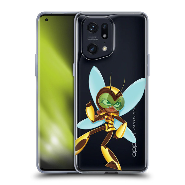 DC Super Hero Girls Rendered Characters Bumblebee Soft Gel Case for OPPO Find X5 Pro
