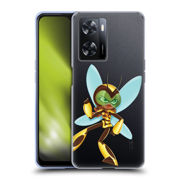 DC Super Hero Girls Rendered Characters Bumblebee Soft Gel Case for OPPO A57s
