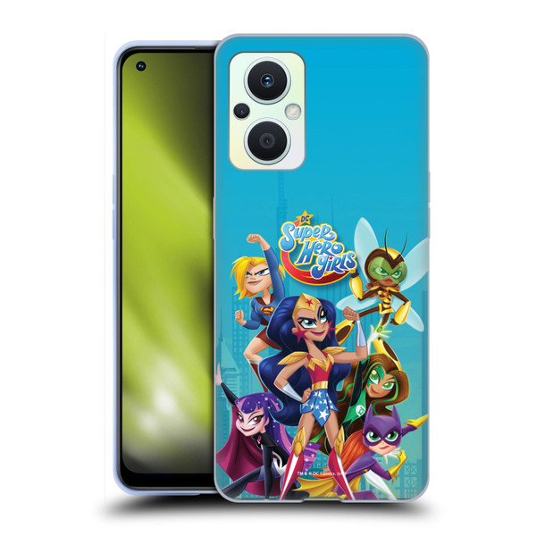 DC Super Hero Girls Rendered Characters Group Soft Gel Case for OPPO Reno8 Lite