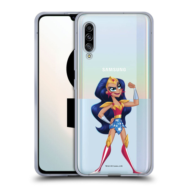 DC Super Hero Girls Rendered Characters Wonder Woman Soft Gel Case for Samsung Galaxy A90 5G (2019)