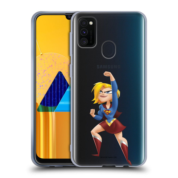 DC Super Hero Girls Rendered Characters Supergirl Soft Gel Case for Samsung Galaxy M30s (2019)/M21 (2020)
