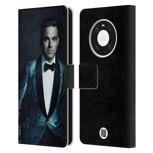 Robbie Williams Calendar Dark Background Leather Book Wallet Case Cover For Huawei Mate 40 Pro 5G