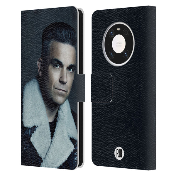 Robbie Williams Calendar Leather Jacket Leather Book Wallet Case Cover For Huawei Mate 40 Pro 5G