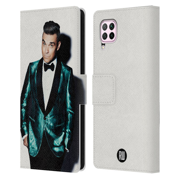 Robbie Williams Calendar White Background Leather Book Wallet Case Cover For Huawei Nova 6 SE / P40 Lite