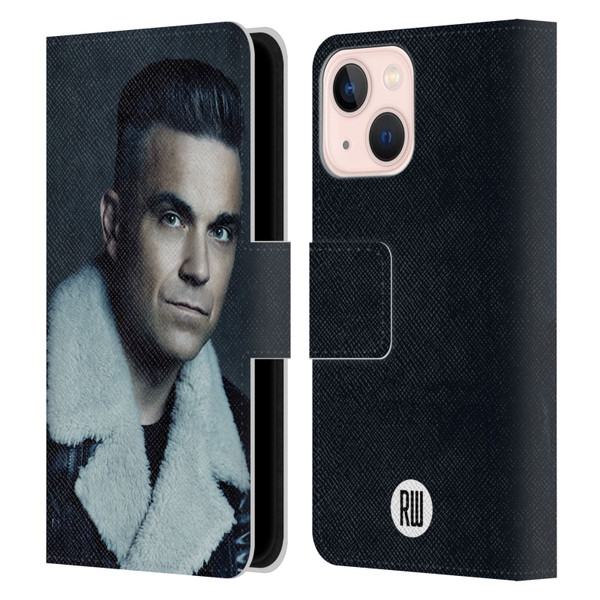 Robbie Williams Calendar Leather Jacket Leather Book Wallet Case Cover For Apple iPhone 13 Mini