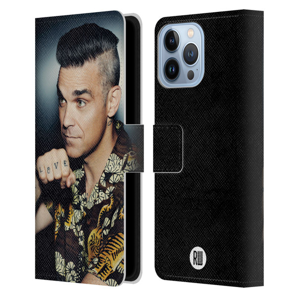 Robbie Williams Calendar Love Tattoo Leather Book Wallet Case Cover For Apple iPhone 13 Pro Max