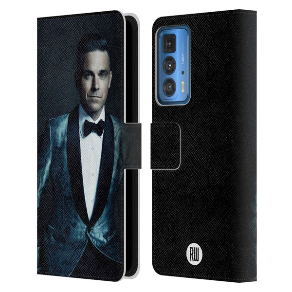 Robbie Williams Calendar Dark Background Leather Book Wallet Case Cover For Motorola Edge 20 Pro