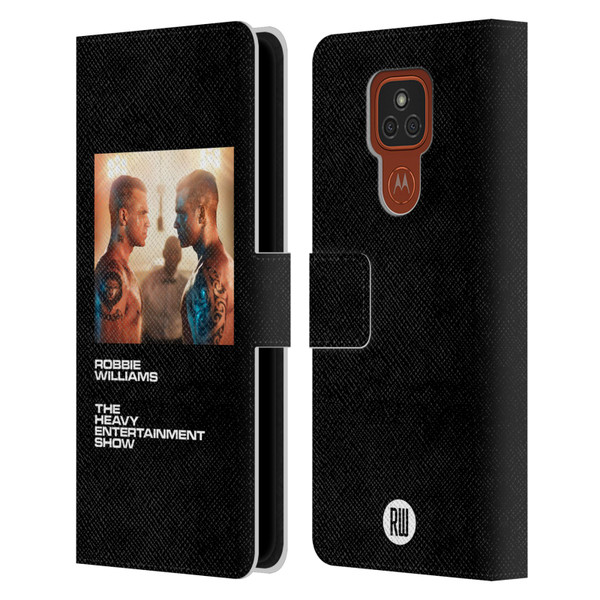 Robbie Williams Calendar The Heavy Entertainment Show Leather Book Wallet Case Cover For Motorola Moto E7 Plus